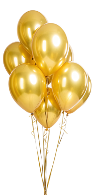 Globos De Fiesta, Globo, Colores Dorado 002
